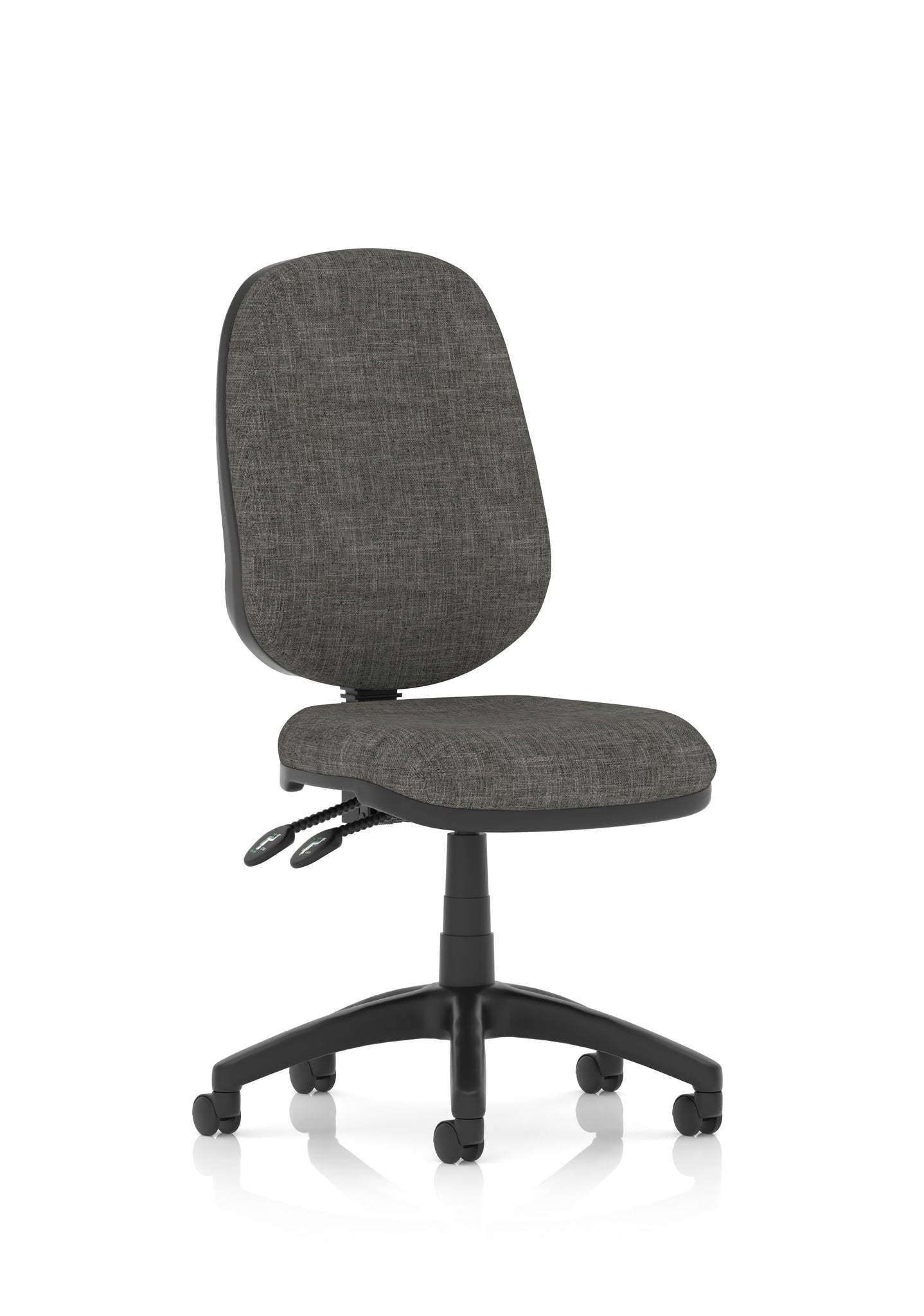 Luna II Ergonomic Task Operator Chair – Multiple Fabric Colours & Arm Options – Fabric & Nylon – Self-Assembly – 3 Year Mechanical Warranty