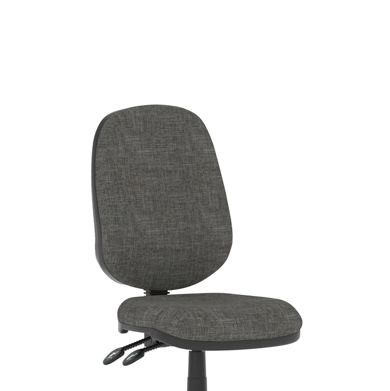 Luna II Ergonomic Task Operator Chair – Multiple Fabric Colours & Arm Options – Fabric & Nylon – Self-Assembly – 3 Year Mechanical Warranty