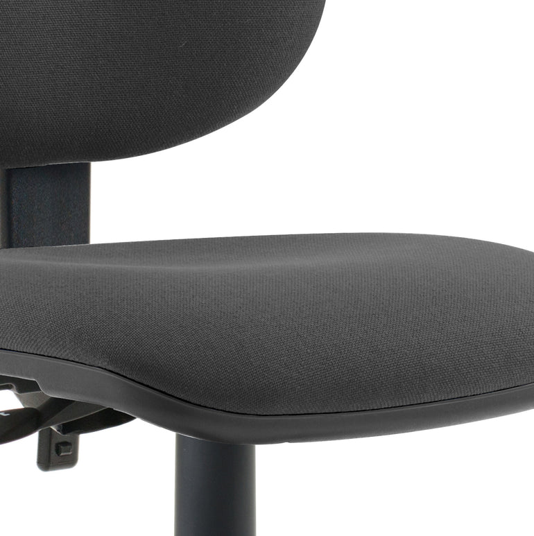 Luna II Ergonomic Task Operator Chair – Multiple Fabric Colours & Arm Options – Fabric & Nylon – Self-Assembly – 3 Year Mechanical Warranty