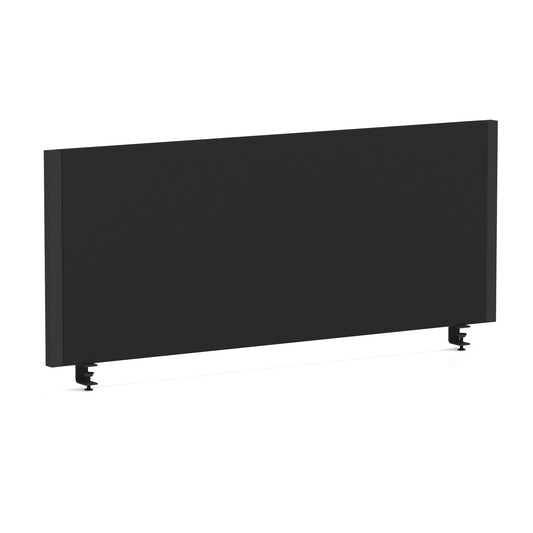 Evolve Impulse Plus Bench Screen – Black Frame, Black or Blue Fabric, 800–1800mm Widths – MFC & Steel Office Desk Divider, Self-Assembly, 5 Year Warranty