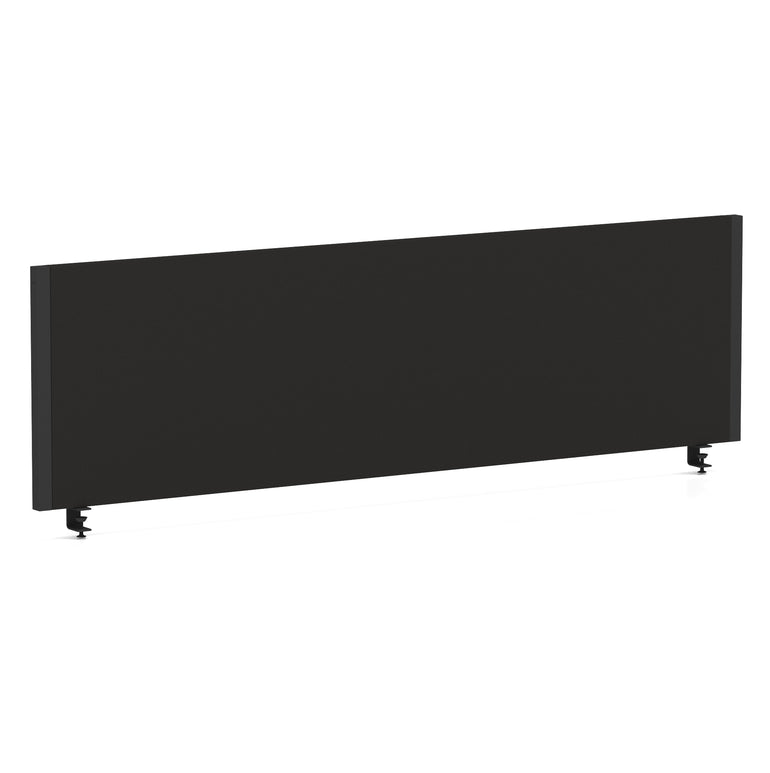 Evolve Impulse Plus Bench Screen – Black Frame, Black or Blue Fabric, 800–1800mm Widths – MFC & Steel Office Desk Divider, Self-Assembly, 5 Year Warranty