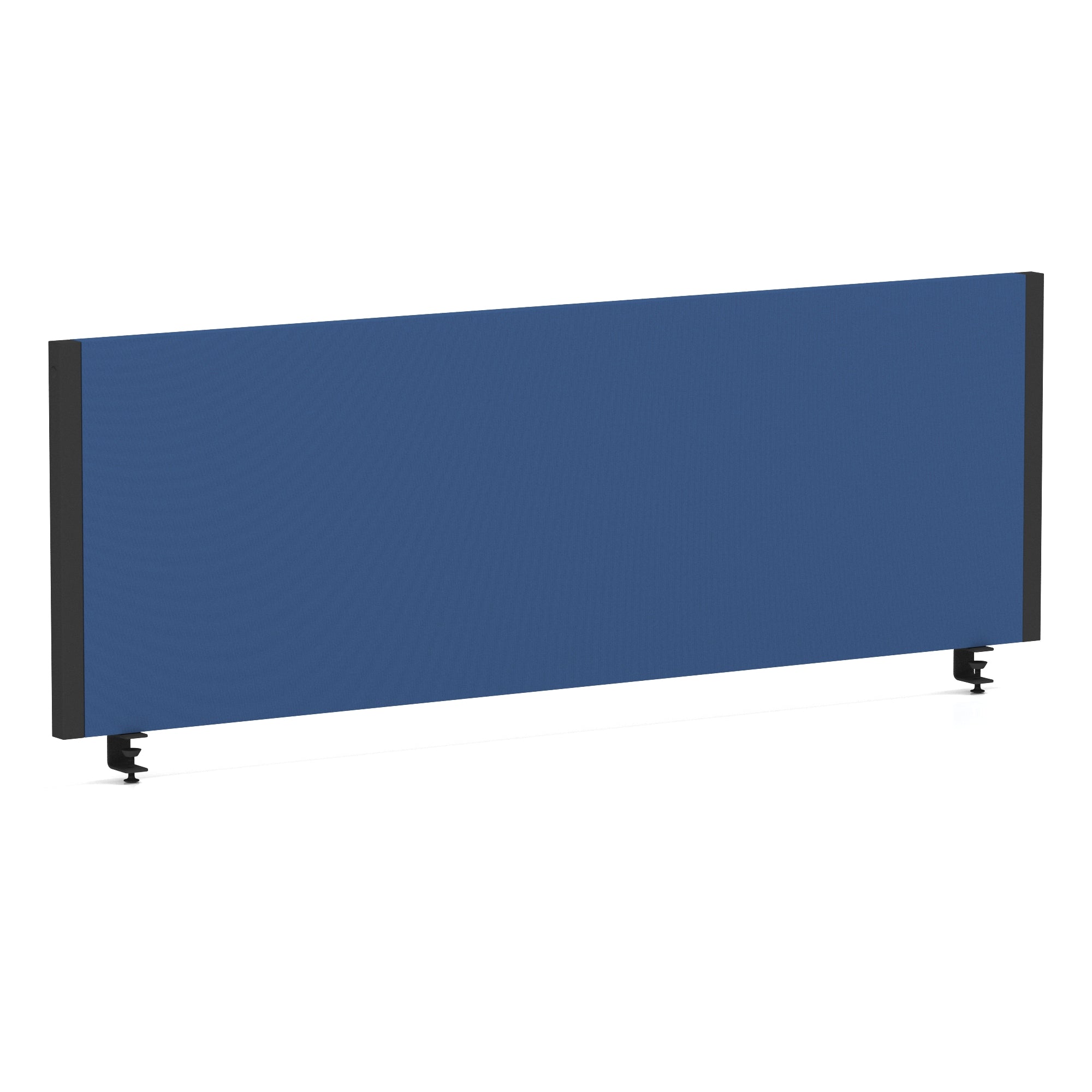 Evolve Impulse Plus Bench Screen – Black Frame, Black or Blue Fabric, 800–1800mm Widths – MFC & Steel Office Desk Divider, Self-Assembly, 5 Year Warranty