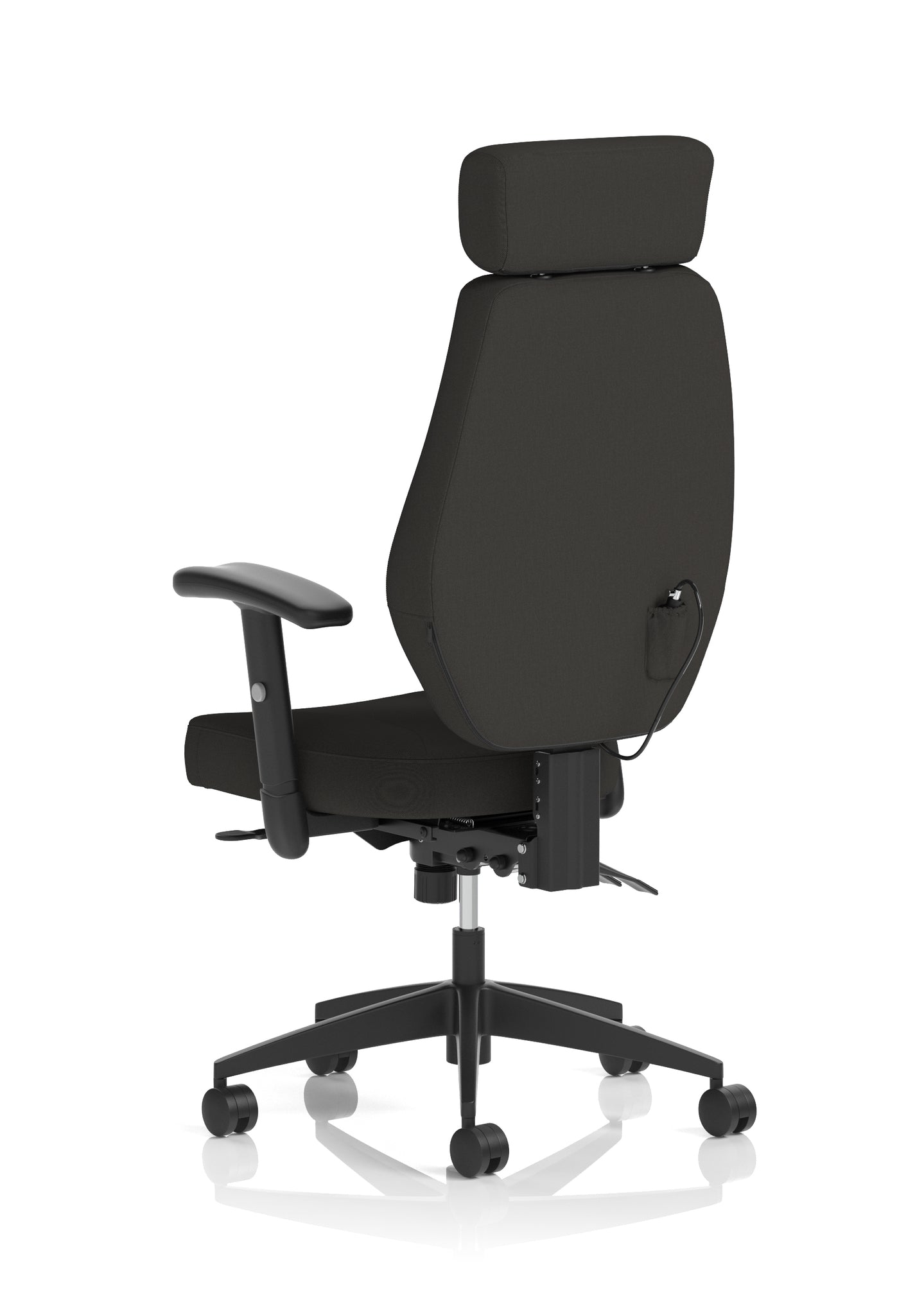 Nexus High Back Ergonomic Office Chair with Adjustable Arms & Headrest, Black Fabric, Self-Assembly, Durable Fabric & Nylon, 2 Year Warranty – Comfortable Task Operator Chair