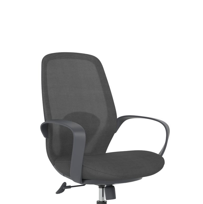 Ariel Mesh Office Chair with Arms – Ergonomic Task Operator Design, Mesh & Nylon, Multiple Colours, Self-Assembly, 3 Year Warranty