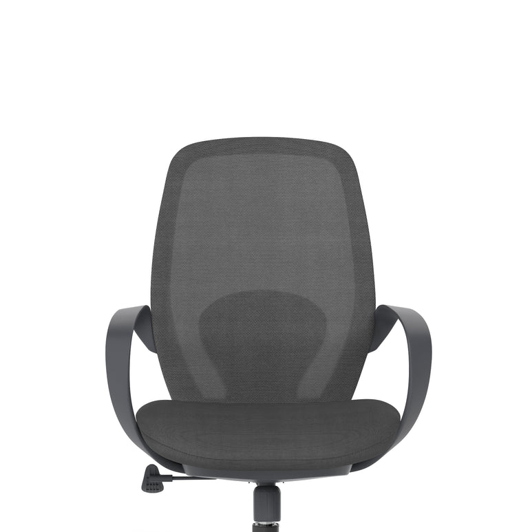 Ariel Mesh Office Chair with Arms – Ergonomic Task Operator Design, Mesh & Nylon, Multiple Colours, Self-Assembly, 3 Year Warranty