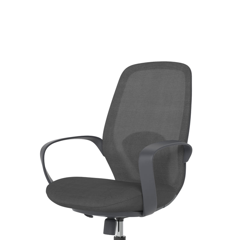 Ariel Mesh Office Chair with Arms – Ergonomic Task Operator Design, Mesh & Nylon, Multiple Colours, Self-Assembly, 3 Year Warranty