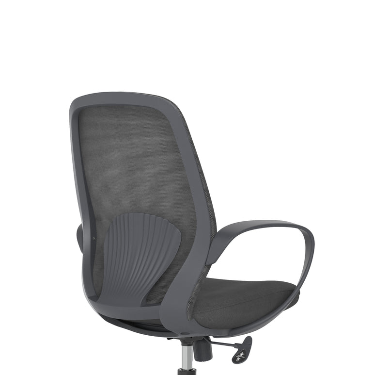 Ariel Mesh Office Chair with Arms – Ergonomic Task Operator Design, Mesh & Nylon, Multiple Colours, Self-Assembly, 3 Year Warranty