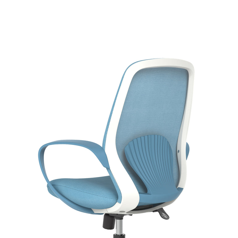 Ariel Mesh Office Chair with Arms – Ergonomic Task Operator Design, Mesh & Nylon, Multiple Colours, Self-Assembly, 3 Year Warranty