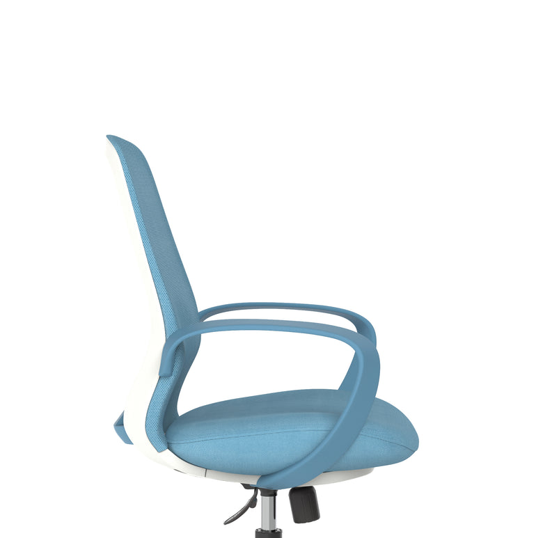 Ariel Mesh Office Chair with Arms – Ergonomic Task Operator Design, Mesh & Nylon, Multiple Colours, Self-Assembly, 3 Year Warranty