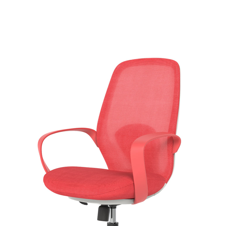 Ariel Mesh Office Chair with Arms – Ergonomic Task Operator Design, Mesh & Nylon, Multiple Colours, Self-Assembly, 3 Year Warranty