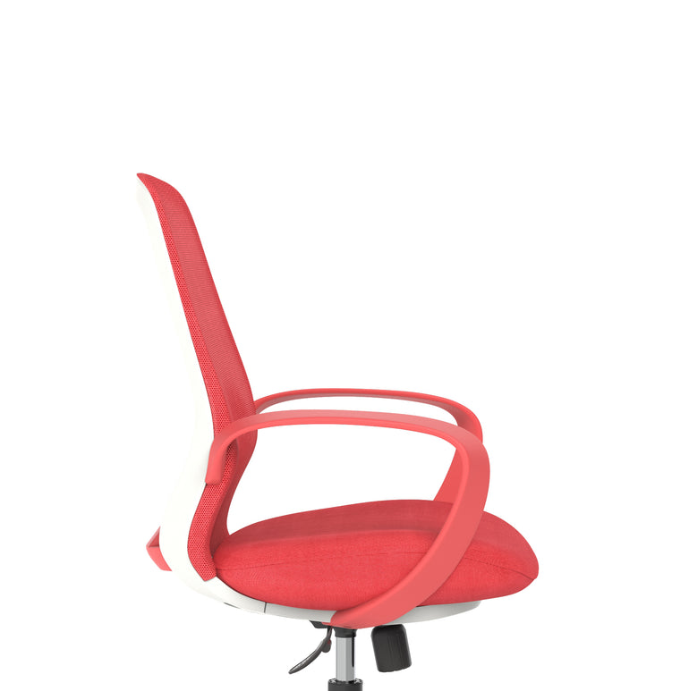 Ariel Mesh Office Chair with Arms – Ergonomic Task Operator Design, Mesh & Nylon, Multiple Colours, Self-Assembly, 3 Year Warranty