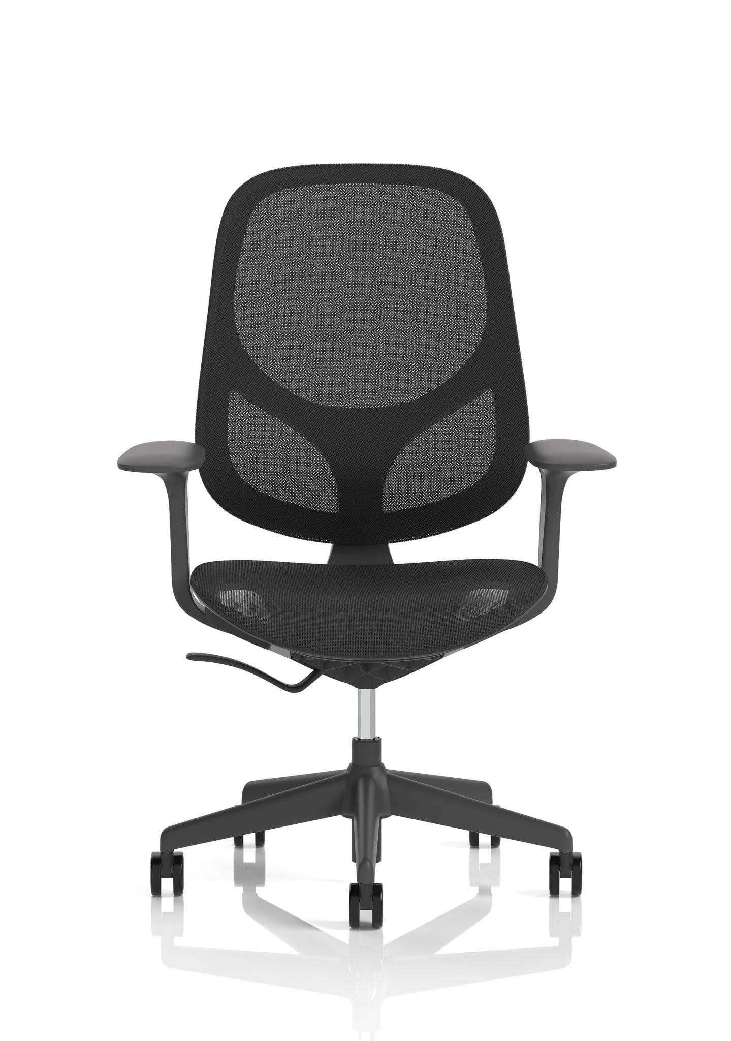 Tutti Mesh Medium Back Office Chair with Arms, Multiple Colours, Self-Assembly, Mesh & Polypropylene, 3 Year Mechanical Warranty – Modern Task Operator Computer Chair