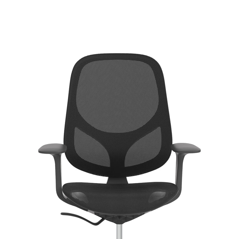 Tutti Mesh Medium Back Office Chair with Arms, Multiple Colours, Self-Assembly, Mesh & Polypropylene, 3 Year Mechanical Warranty – Modern Task Operator Computer Chair