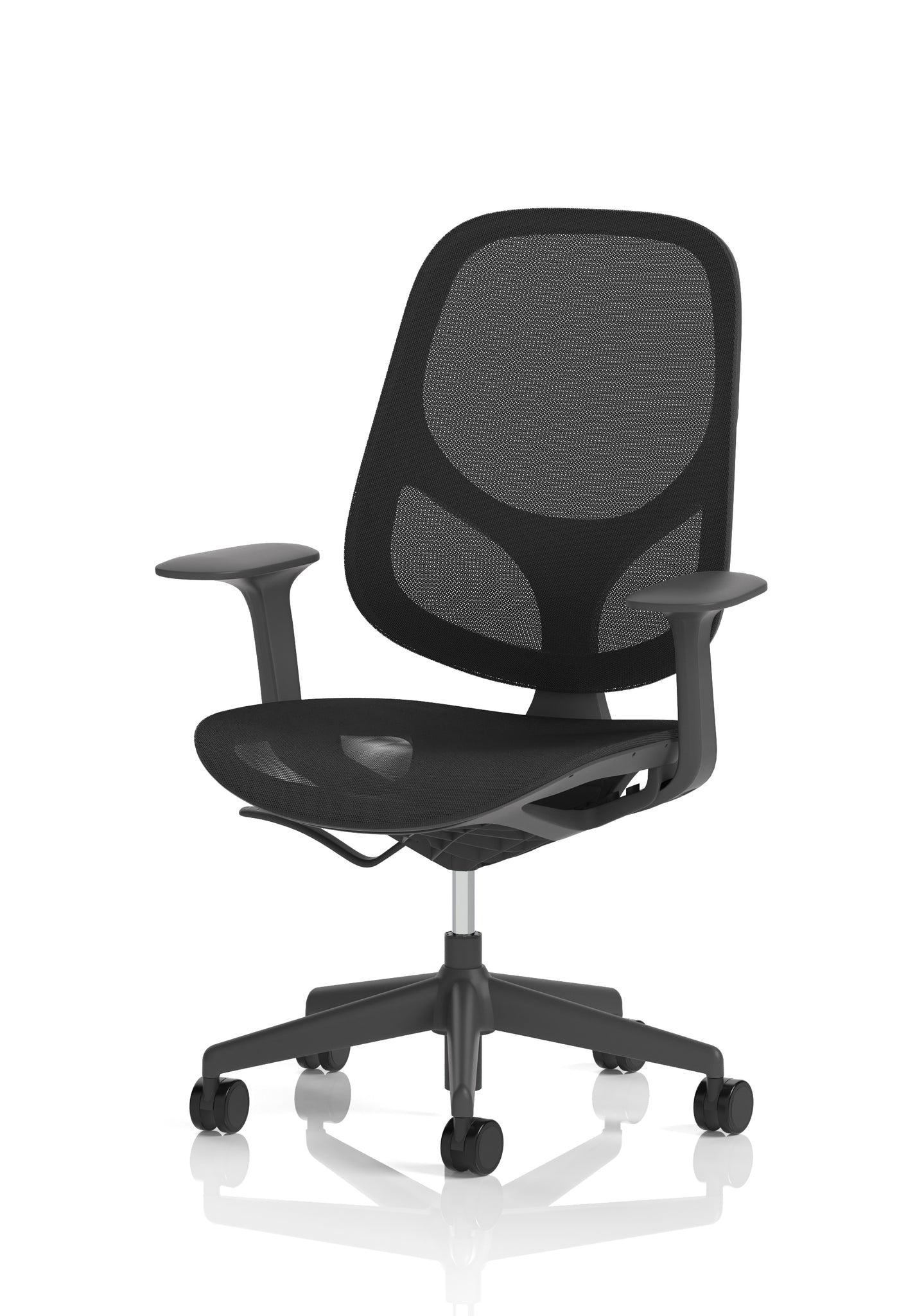 Tutti Mesh Medium Back Office Chair with Arms, Multiple Colours, Self-Assembly, Mesh & Polypropylene, 3 Year Mechanical Warranty – Modern Task Operator Computer Chair