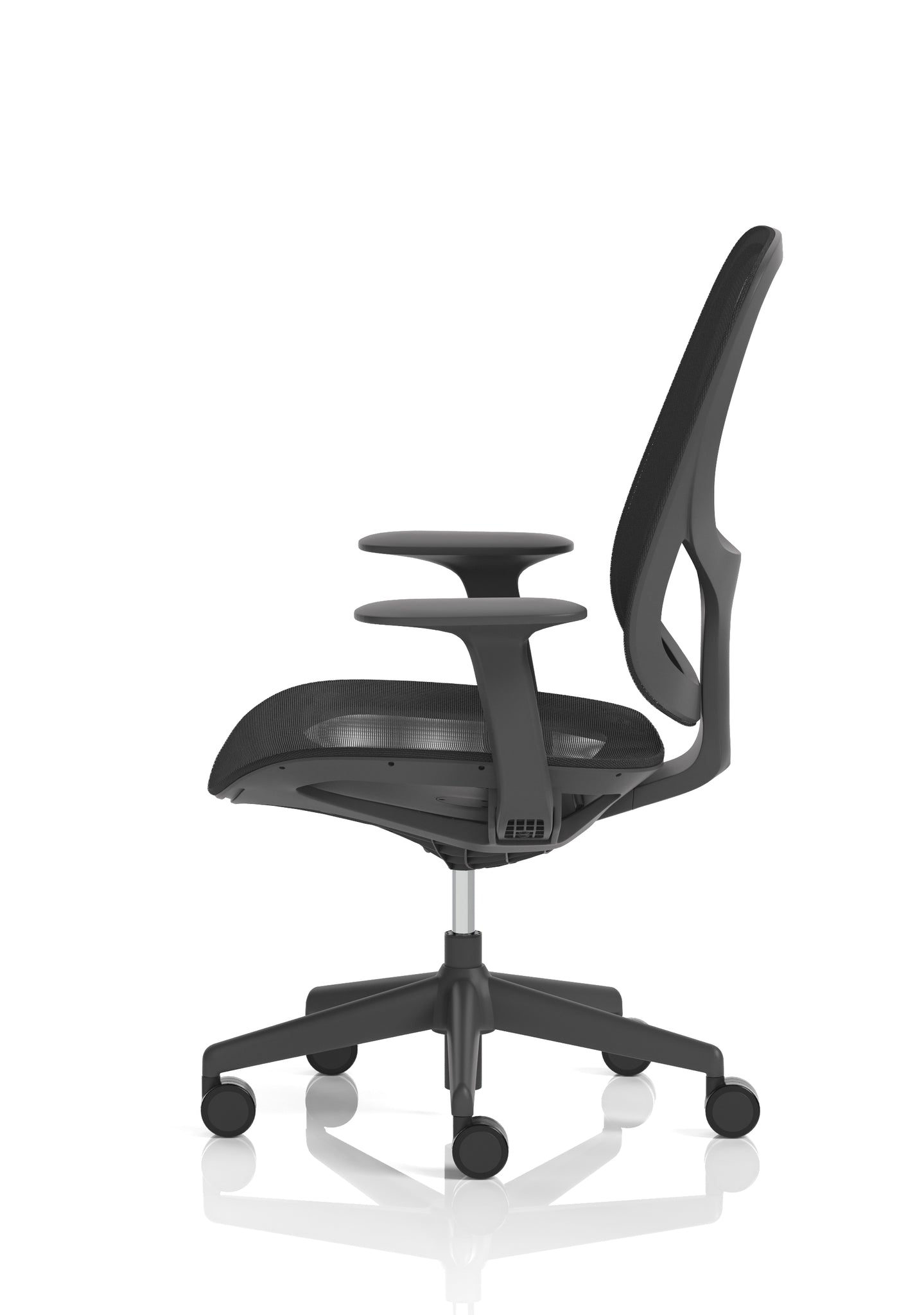 Tutti Mesh Medium Back Office Chair with Arms, Multiple Colours, Self-Assembly, Mesh & Polypropylene, 3 Year Mechanical Warranty – Modern Task Operator Computer Chair