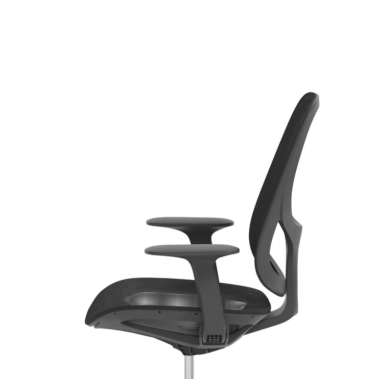 Tutti Mesh Medium Back Office Chair with Arms, Multiple Colours, Self-Assembly, Mesh & Polypropylene, 3 Year Mechanical Warranty – Modern Task Operator Computer Chair