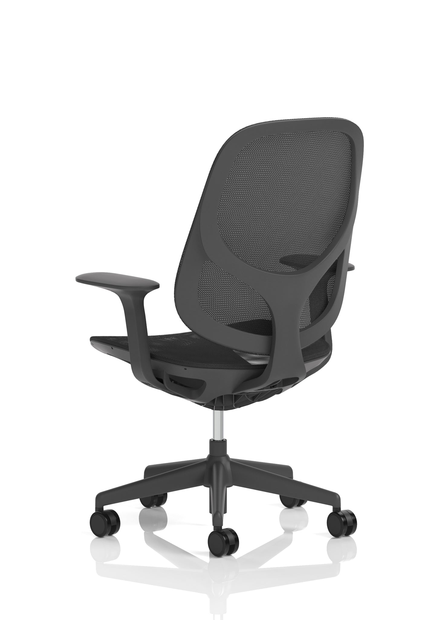 Tutti Mesh Medium Back Office Chair with Arms, Multiple Colours, Self-Assembly, Mesh & Polypropylene, 3 Year Mechanical Warranty – Modern Task Operator Computer Chair