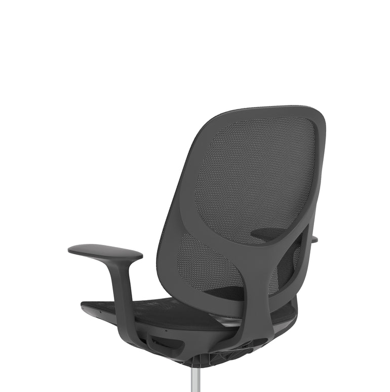 Tutti Mesh Medium Back Office Chair with Arms, Multiple Colours, Self-Assembly, Mesh & Polypropylene, 3 Year Mechanical Warranty – Modern Task Operator Computer Chair
