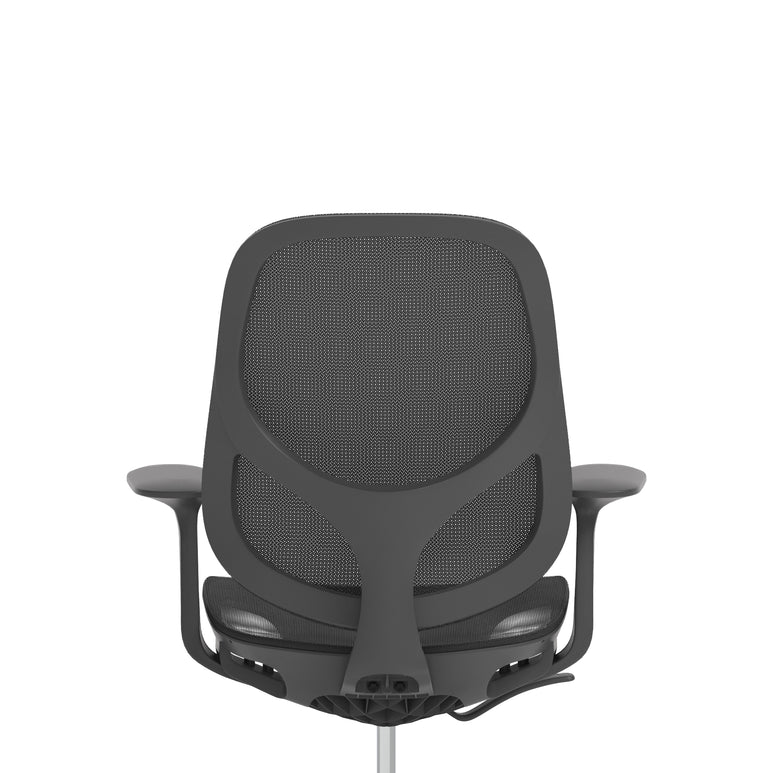 Tutti Mesh Medium Back Office Chair with Arms, Multiple Colours, Self-Assembly, Mesh & Polypropylene, 3 Year Mechanical Warranty – Modern Task Operator Computer Chair