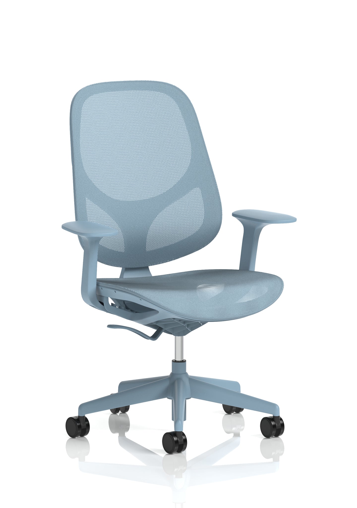 Tutti Mesh Medium Back Office Chair with Arms, Multiple Colours, Self-Assembly, Mesh & Polypropylene, 3 Year Mechanical Warranty – Modern Task Operator Computer Chair