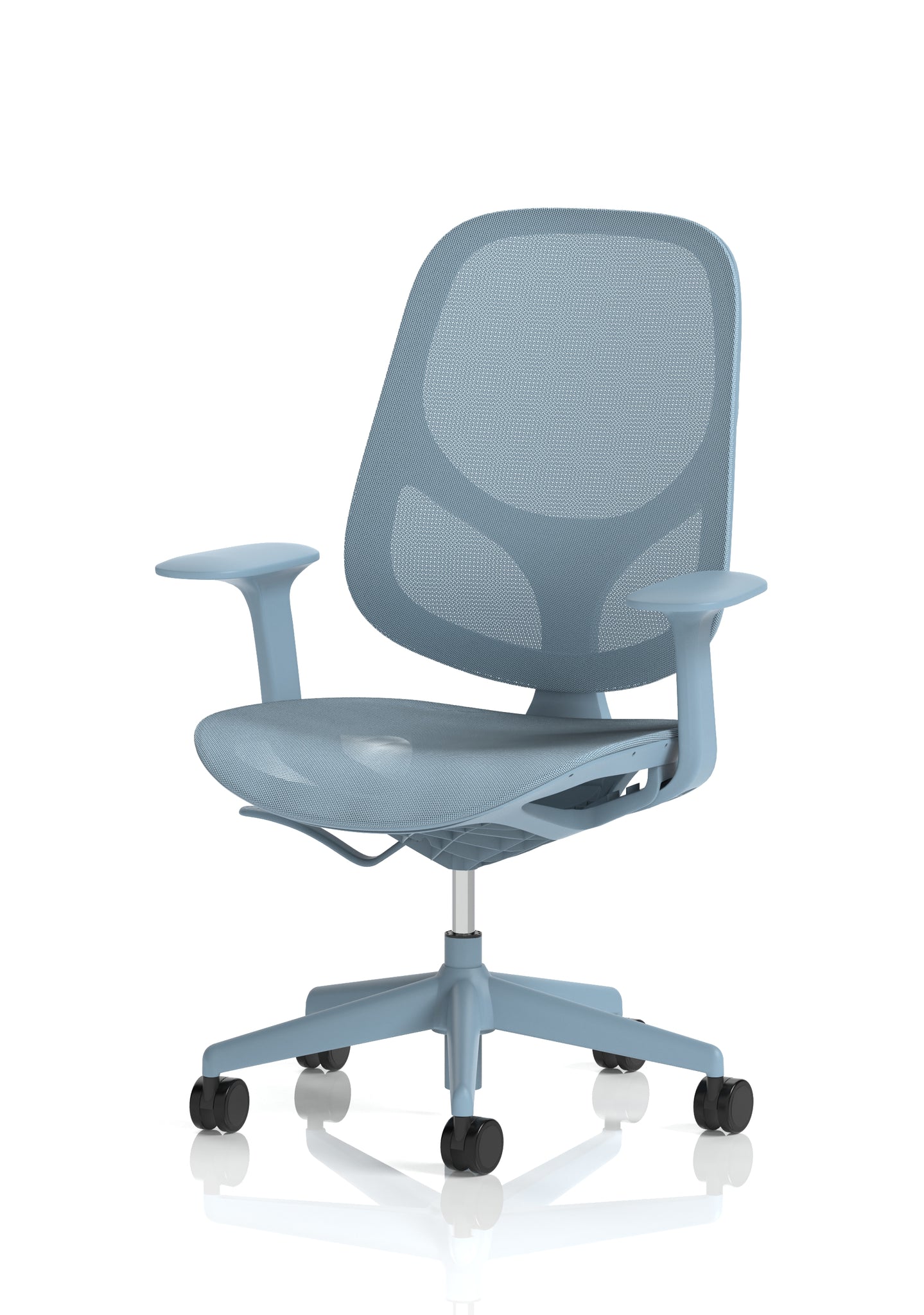 Tutti Mesh Medium Back Office Chair with Arms, Multiple Colours, Self-Assembly, Mesh & Polypropylene, 3 Year Mechanical Warranty – Modern Task Operator Computer Chair