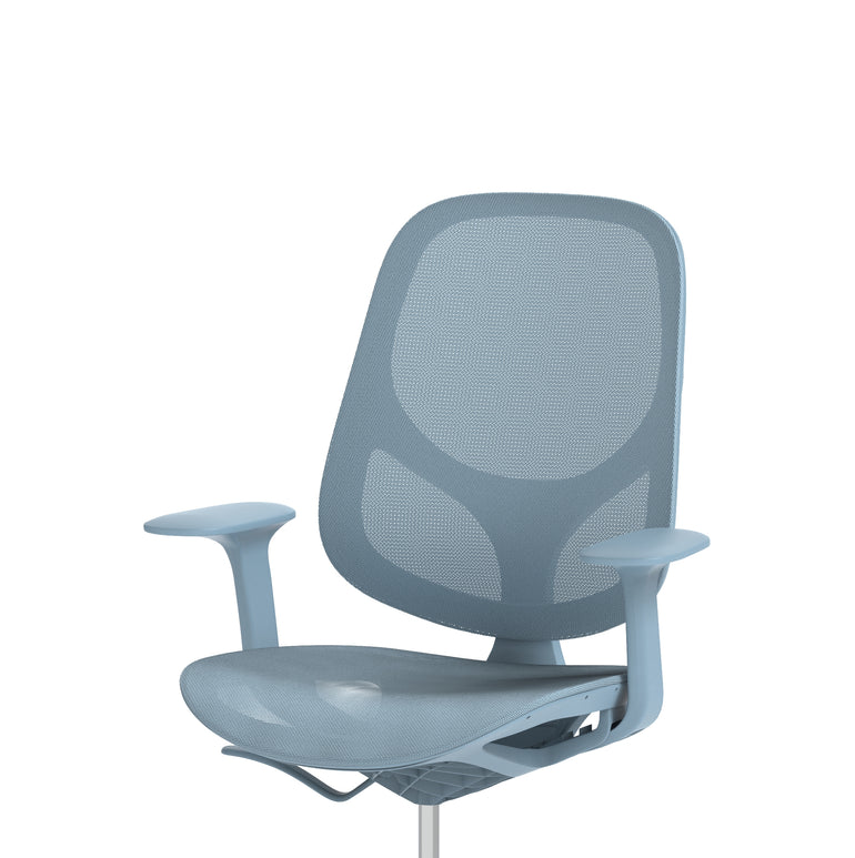 Tutti Mesh Medium Back Office Chair with Arms, Multiple Colours, Self-Assembly, Mesh & Polypropylene, 3 Year Mechanical Warranty – Modern Task Operator Computer Chair