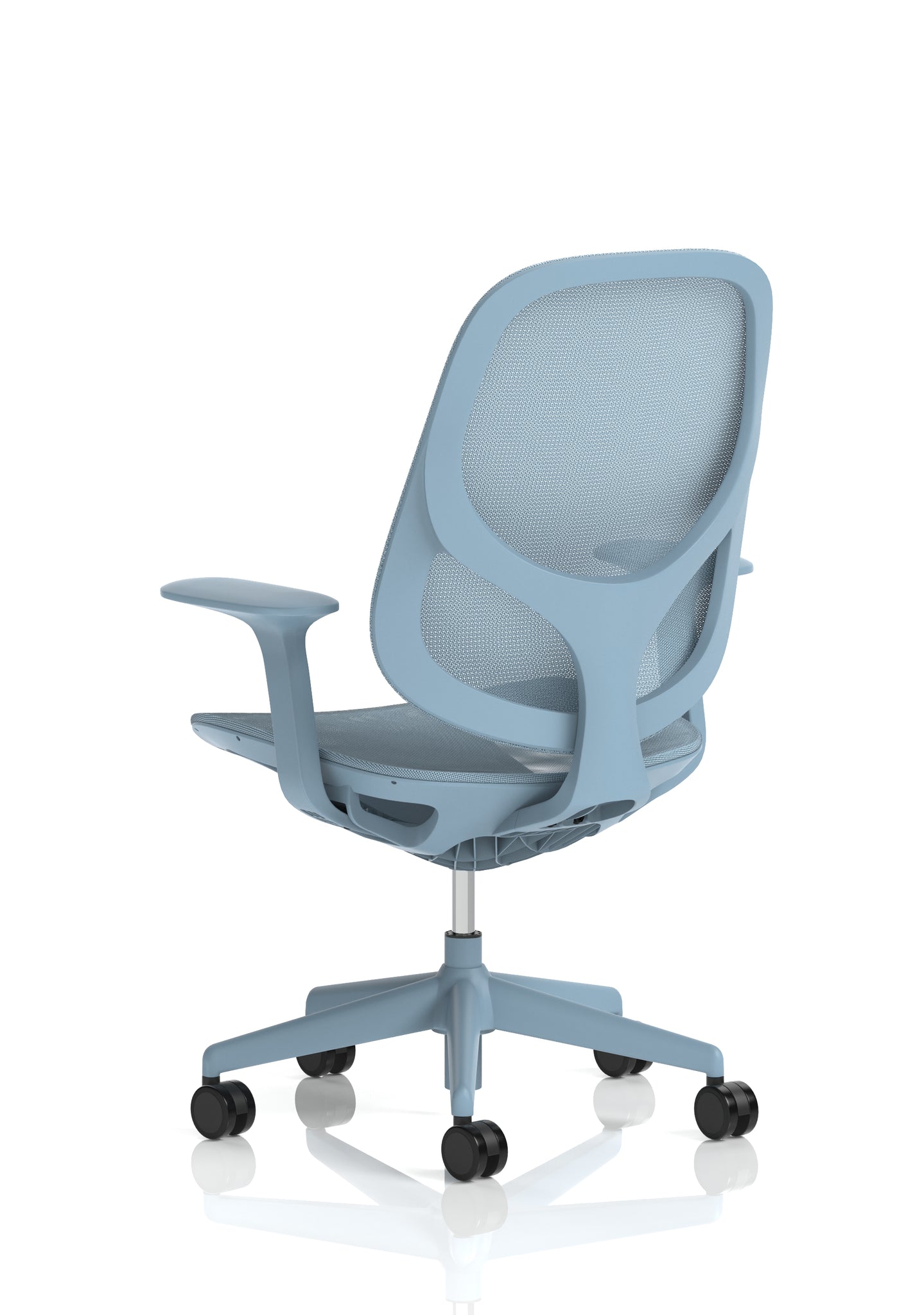 Tutti Mesh Medium Back Office Chair with Arms, Multiple Colours, Self-Assembly, Mesh & Polypropylene, 3 Year Mechanical Warranty – Modern Task Operator Computer Chair