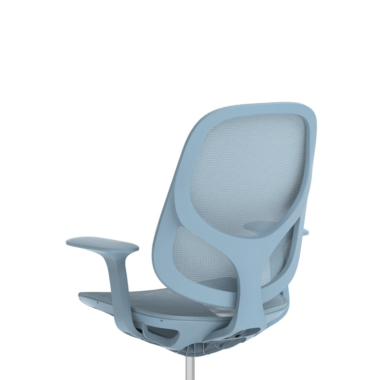 Tutti Mesh Medium Back Office Chair with Arms, Multiple Colours, Self-Assembly, Mesh & Polypropylene, 3 Year Mechanical Warranty – Modern Task Operator Computer Chair