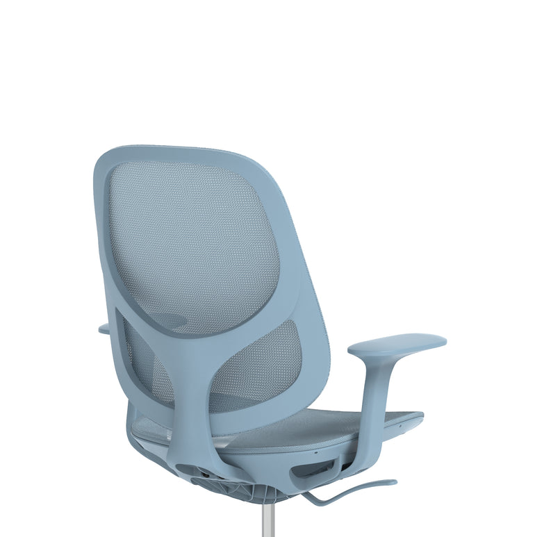 Tutti Mesh Medium Back Office Chair with Arms, Multiple Colours, Self-Assembly, Mesh & Polypropylene, 3 Year Mechanical Warranty – Modern Task Operator Computer Chair