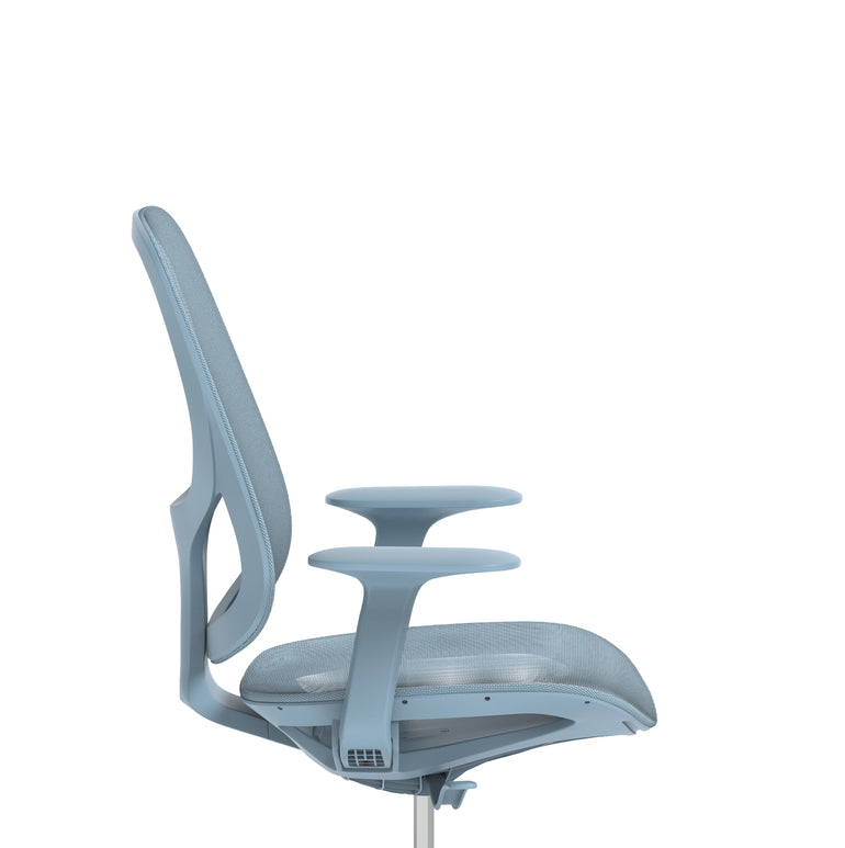 Tutti Mesh Medium Back Office Chair with Arms, Multiple Colours, Self-Assembly, Mesh & Polypropylene, 3 Year Mechanical Warranty – Modern Task Operator Computer Chair