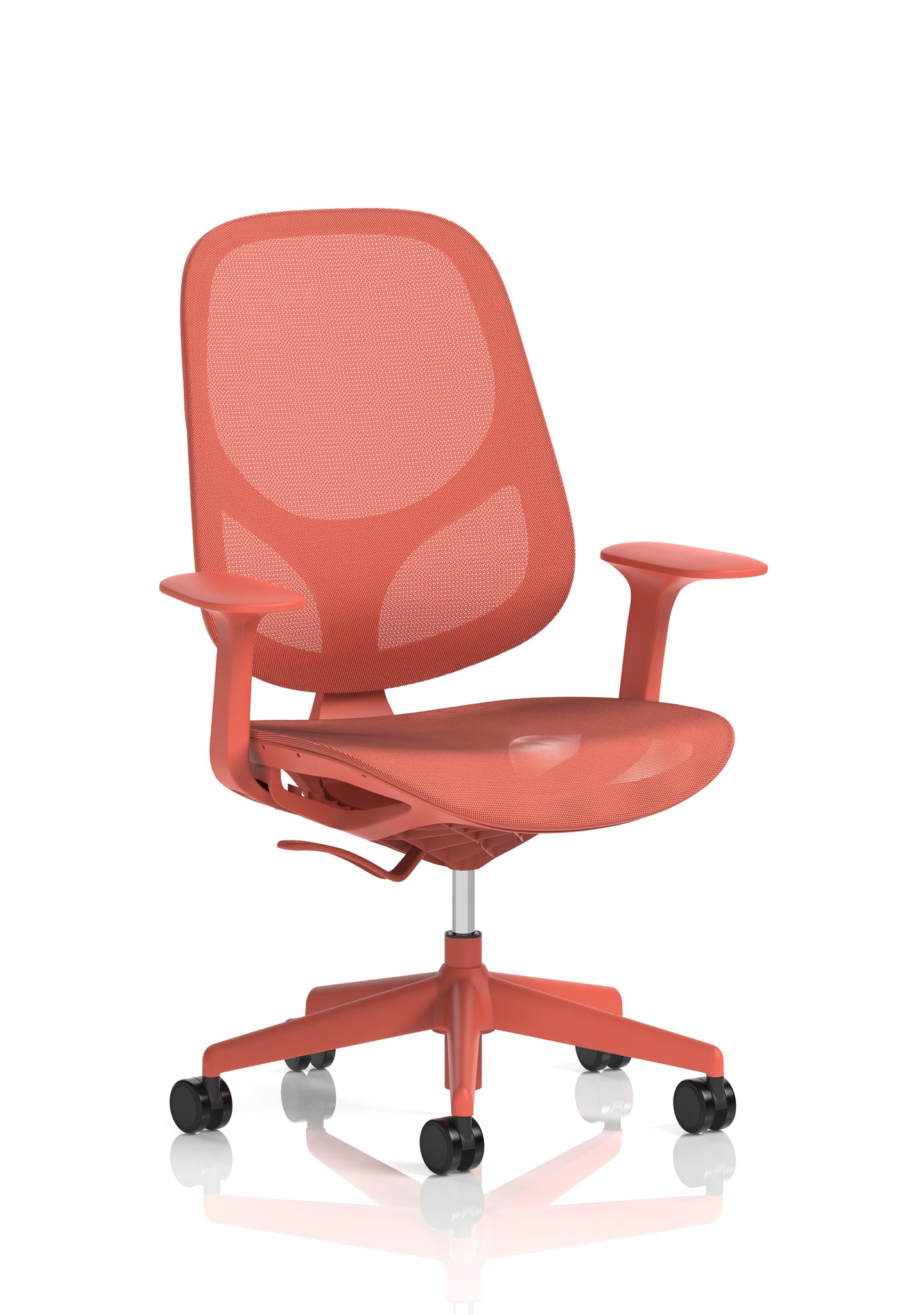Tutti Mesh Medium Back Office Chair with Arms, Multiple Colours, Self-Assembly, Mesh & Polypropylene, 3 Year Mechanical Warranty – Modern Task Operator Computer Chair