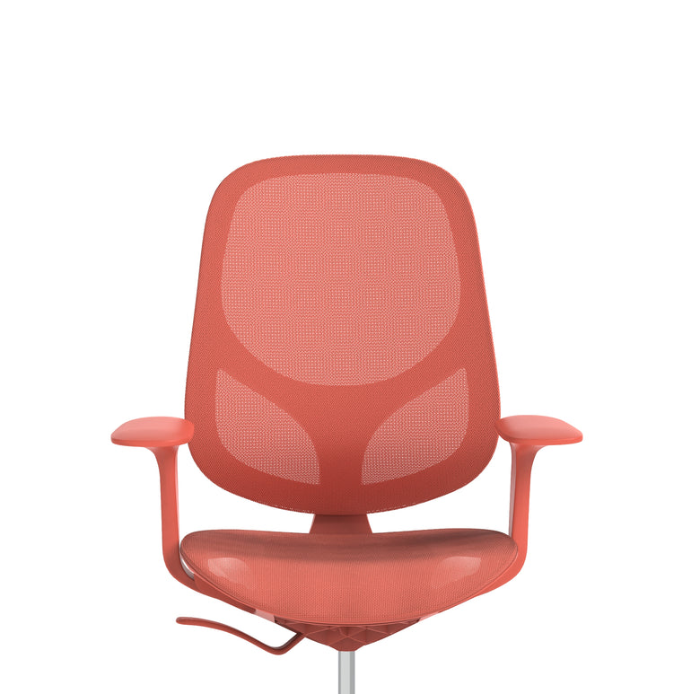 Tutti Mesh Medium Back Office Chair with Arms, Multiple Colours, Self-Assembly, Mesh & Polypropylene, 3 Year Mechanical Warranty – Modern Task Operator Computer Chair