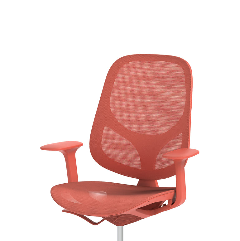 Tutti Mesh Medium Back Office Chair with Arms, Multiple Colours, Self-Assembly, Mesh & Polypropylene, 3 Year Mechanical Warranty – Modern Task Operator Computer Chair