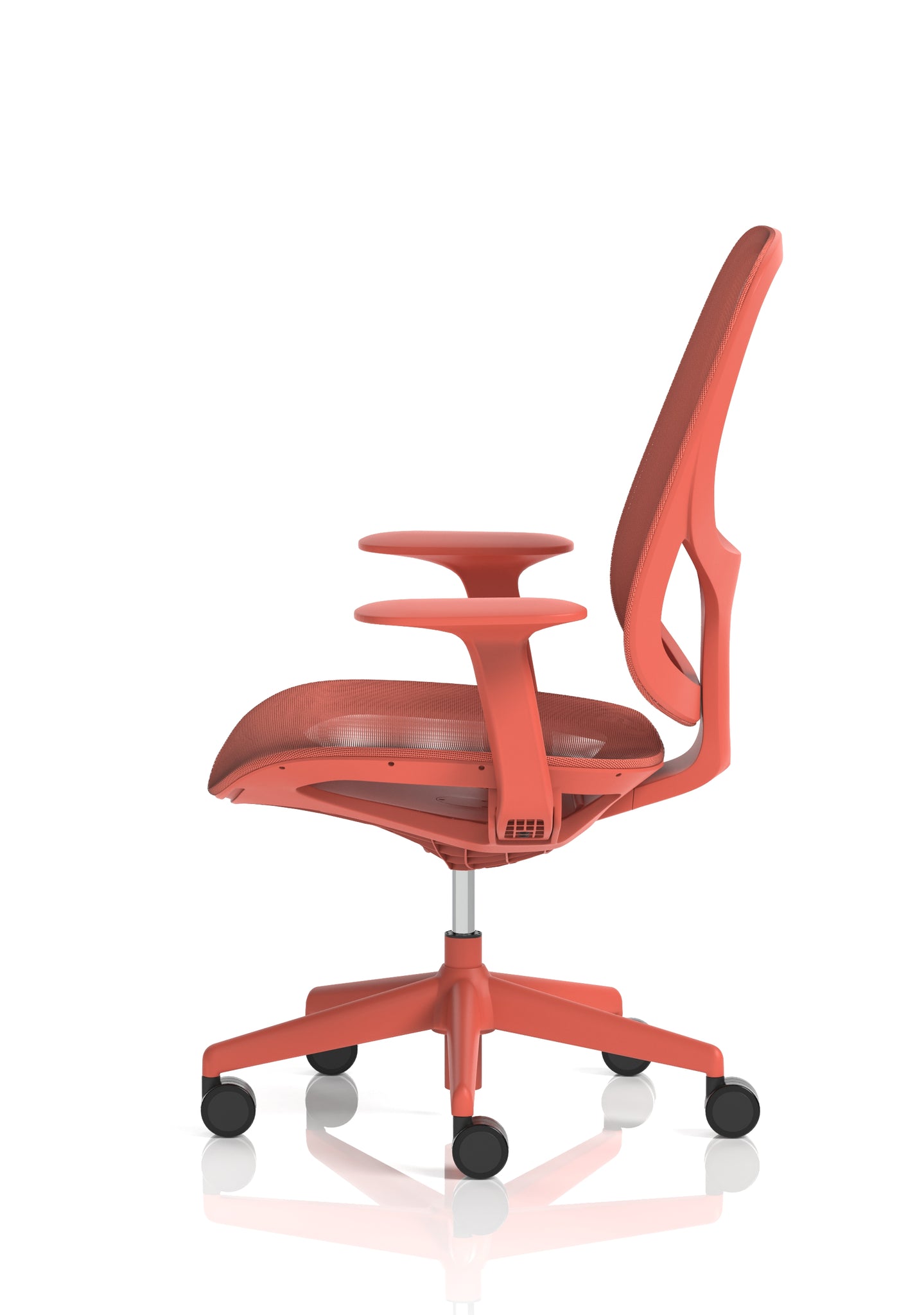 Tutti Mesh Medium Back Office Chair with Arms, Multiple Colours, Self-Assembly, Mesh & Polypropylene, 3 Year Mechanical Warranty – Modern Task Operator Computer Chair