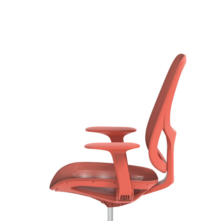 Tutti Mesh Medium Back Office Chair with Arms, Multiple Colours, Self-Assembly, Mesh & Polypropylene, 3 Year Mechanical Warranty – Modern Task Operator Computer Chair