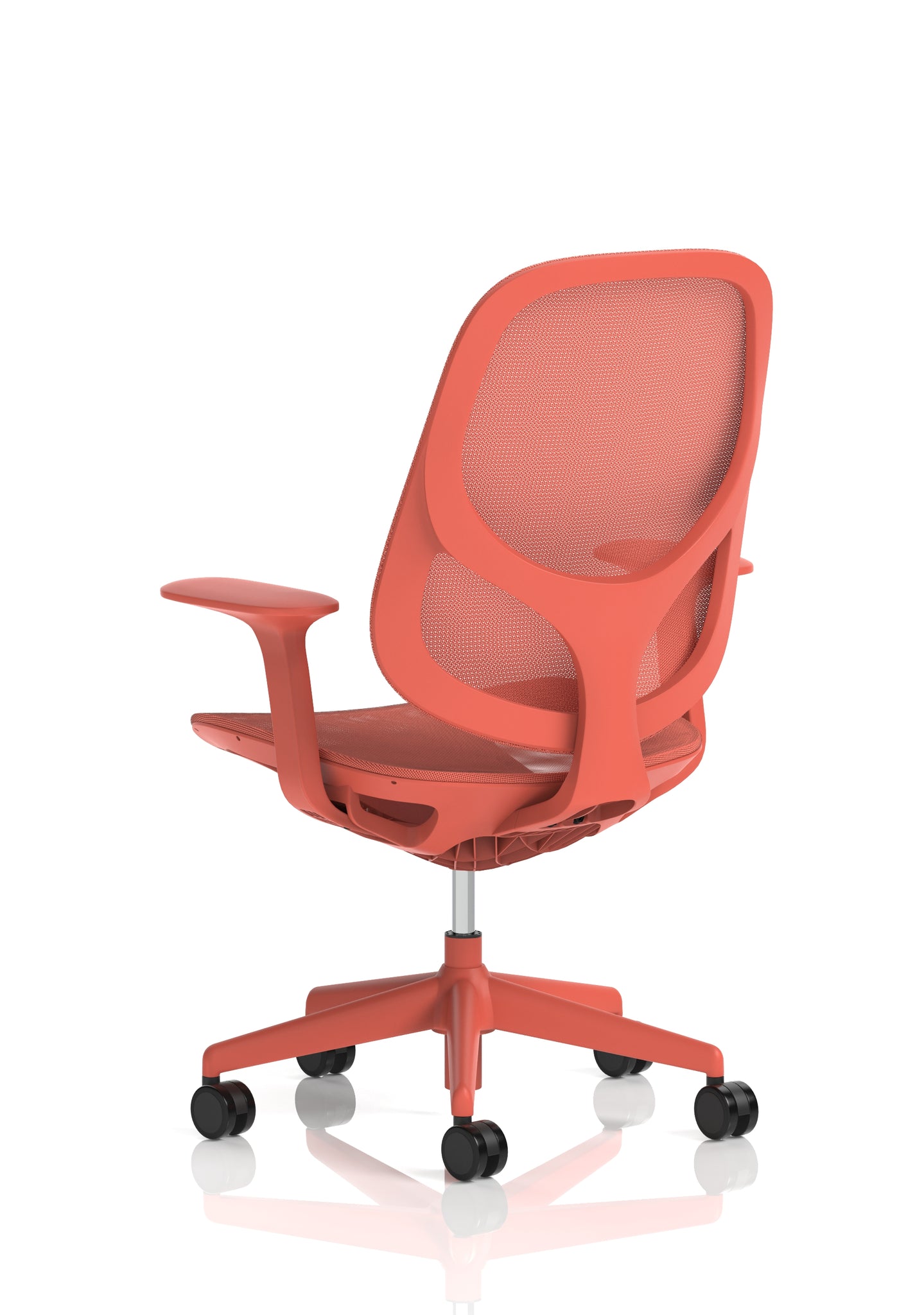 Tutti Mesh Medium Back Office Chair with Arms, Multiple Colours, Self-Assembly, Mesh & Polypropylene, 3 Year Mechanical Warranty – Modern Task Operator Computer Chair