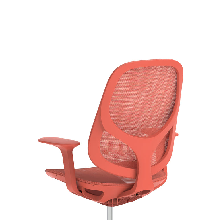 Tutti Mesh Medium Back Office Chair with Arms, Multiple Colours, Self-Assembly, Mesh & Polypropylene, 3 Year Mechanical Warranty – Modern Task Operator Computer Chair