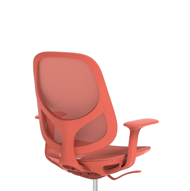 Tutti Mesh Medium Back Office Chair with Arms, Multiple Colours, Self-Assembly, Mesh & Polypropylene, 3 Year Mechanical Warranty – Modern Task Operator Computer Chair