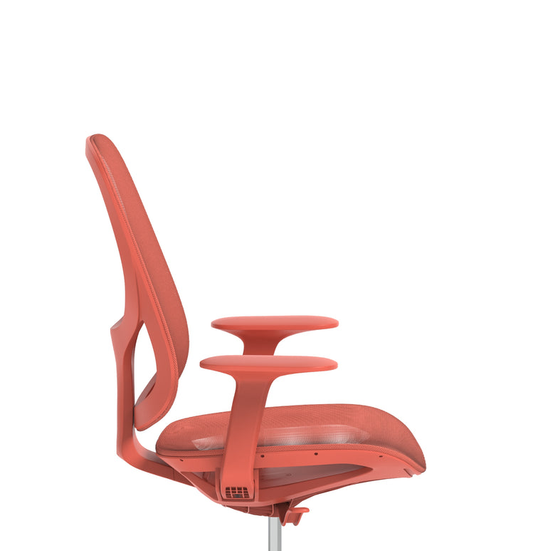 Tutti Mesh Medium Back Office Chair with Arms, Multiple Colours, Self-Assembly, Mesh & Polypropylene, 3 Year Mechanical Warranty – Modern Task Operator Computer Chair