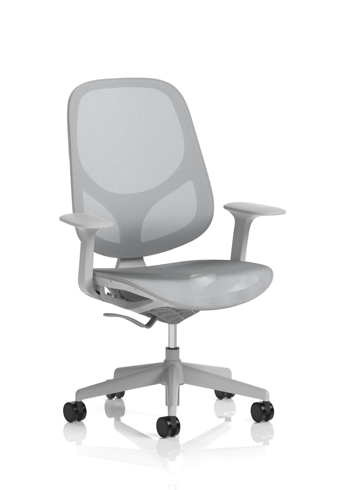 Tutti Mesh Medium Back Office Chair with Arms, Multiple Colours, Self-Assembly, Mesh & Polypropylene, 3 Year Mechanical Warranty – Modern Task Operator Computer Chair