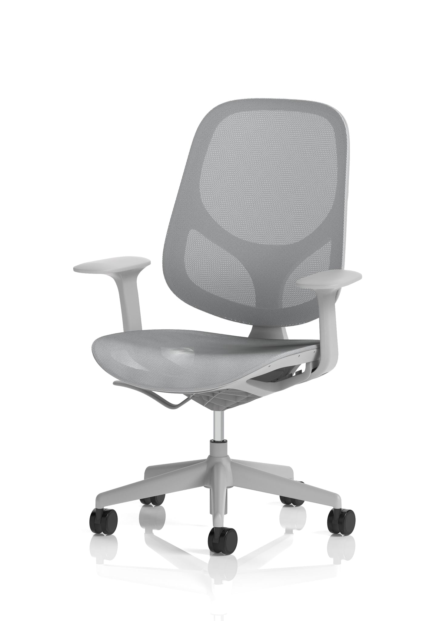 Tutti Mesh Medium Back Office Chair with Arms, Multiple Colours, Self-Assembly, Mesh & Polypropylene, 3 Year Mechanical Warranty – Modern Task Operator Computer Chair