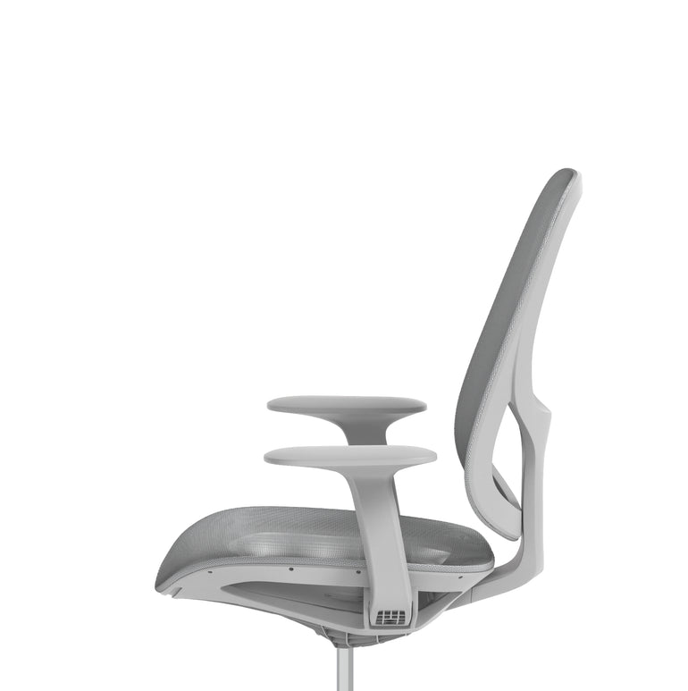 Tutti Mesh Medium Back Office Chair with Arms, Multiple Colours, Self-Assembly, Mesh & Polypropylene, 3 Year Mechanical Warranty – Modern Task Operator Computer Chair