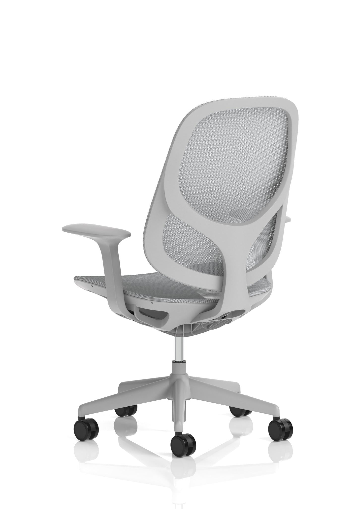 Tutti Mesh Medium Back Office Chair with Arms, Multiple Colours, Self-Assembly, Mesh & Polypropylene, 3 Year Mechanical Warranty – Modern Task Operator Computer Chair