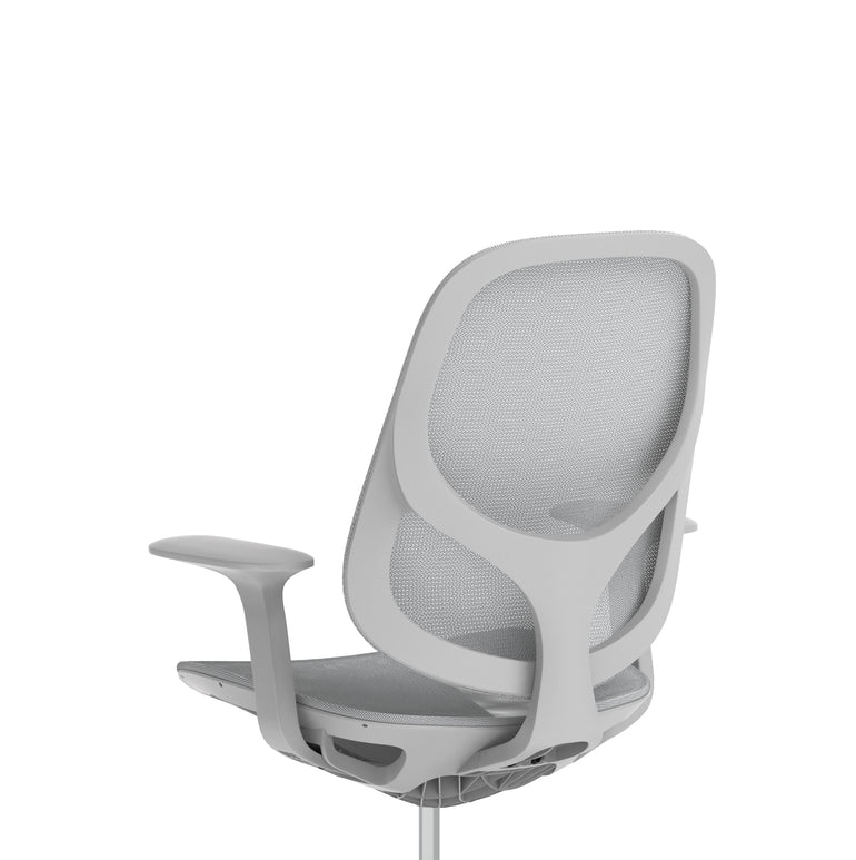 Tutti Mesh Medium Back Office Chair with Arms, Multiple Colours, Self-Assembly, Mesh & Polypropylene, 3 Year Mechanical Warranty – Modern Task Operator Computer Chair