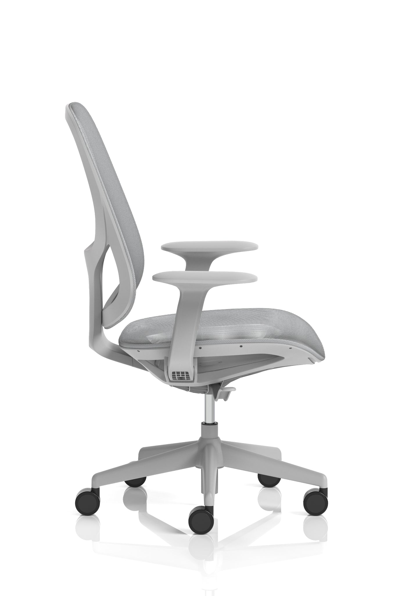 Tutti Mesh Medium Back Office Chair with Arms, Multiple Colours, Self-Assembly, Mesh & Polypropylene, 3 Year Mechanical Warranty – Modern Task Operator Computer Chair