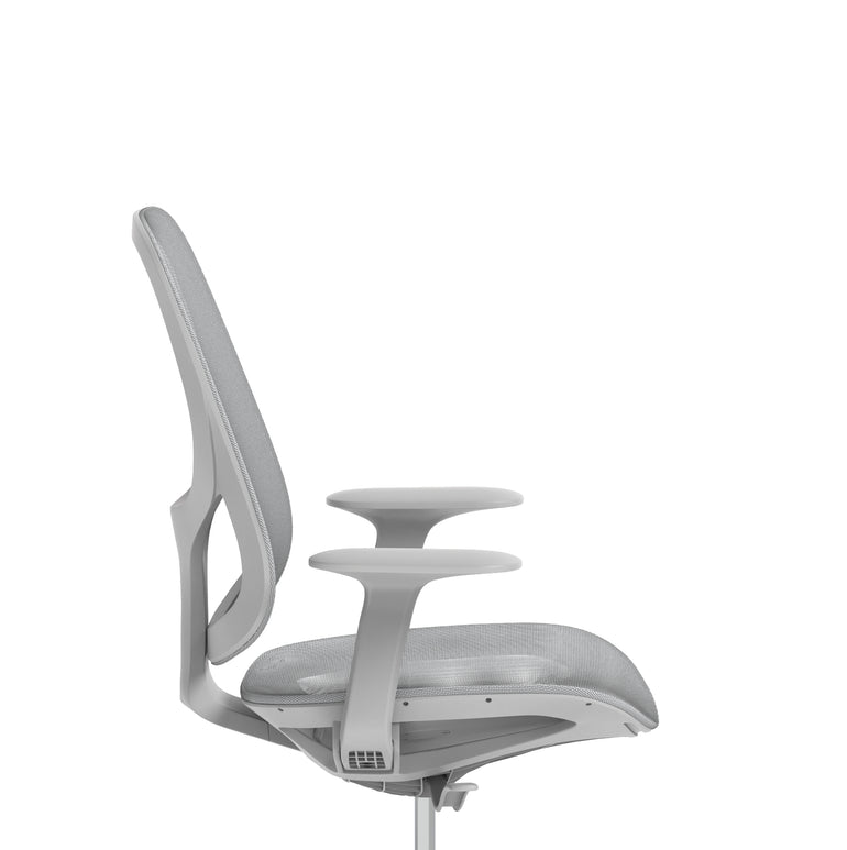 Tutti Mesh Medium Back Office Chair with Arms, Multiple Colours, Self-Assembly, Mesh & Polypropylene, 3 Year Mechanical Warranty – Modern Task Operator Computer Chair