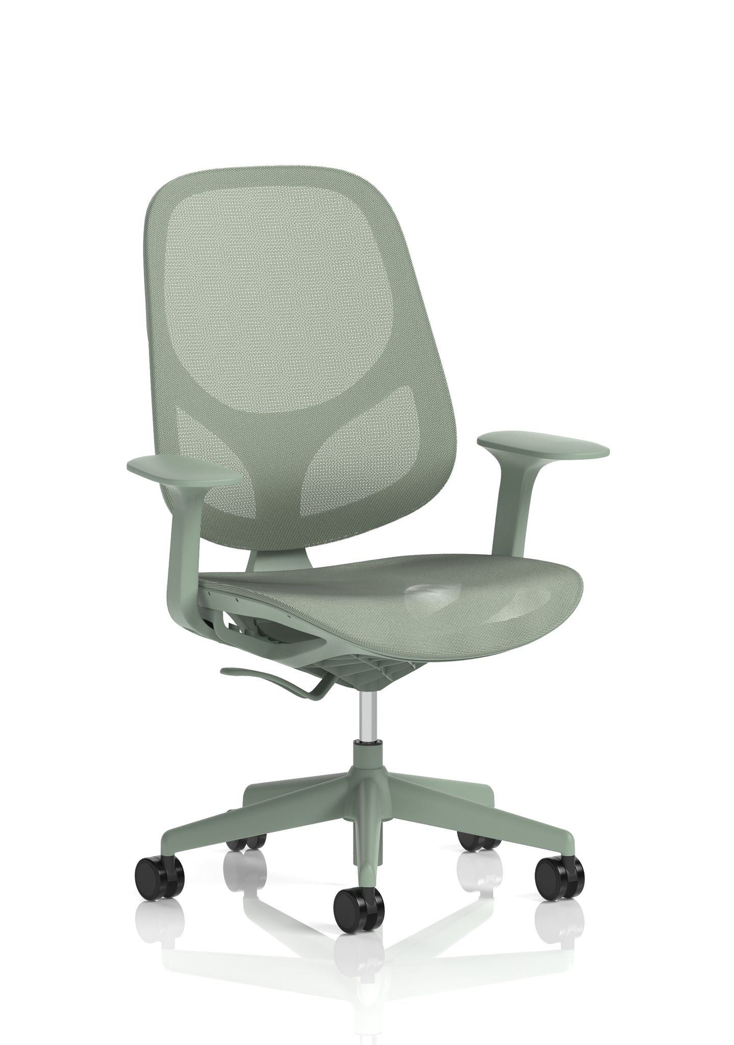 Tutti Mesh Medium Back Office Chair with Arms, Multiple Colours, Self-Assembly, Mesh & Polypropylene, 3 Year Mechanical Warranty – Modern Task Operator Computer Chair