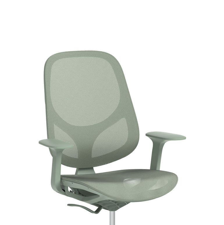 Tutti Mesh Medium Back Office Chair with Arms, Multiple Colours, Self-Assembly, Mesh & Polypropylene, 3 Year Mechanical Warranty – Modern Task Operator Computer Chair