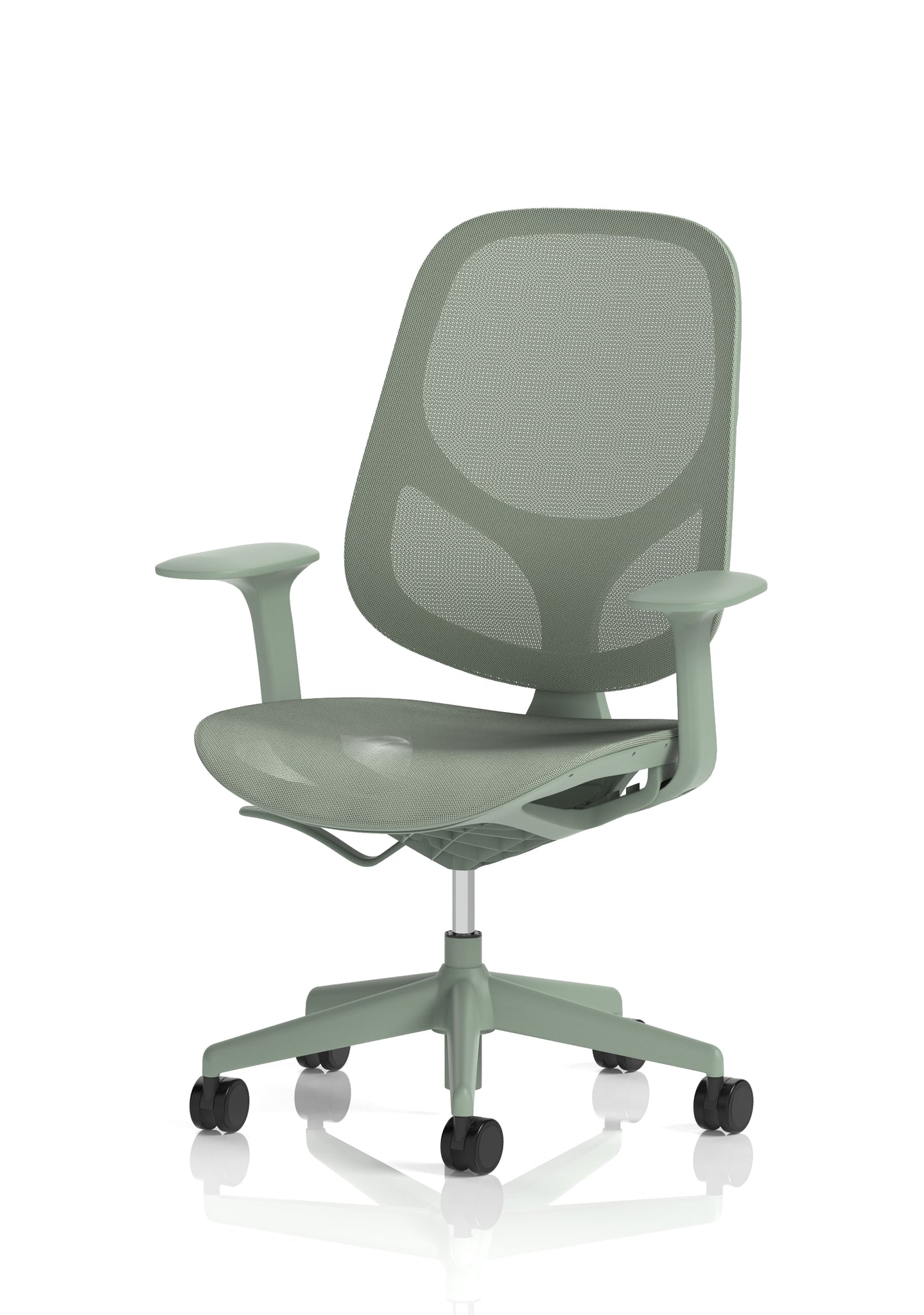 Tutti Mesh Medium Back Office Chair with Arms, Multiple Colours, Self-Assembly, Mesh & Polypropylene, 3 Year Mechanical Warranty – Modern Task Operator Computer Chair