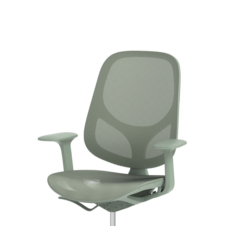 Tutti Mesh Medium Back Office Chair with Arms, Multiple Colours, Self-Assembly, Mesh & Polypropylene, 3 Year Mechanical Warranty – Modern Task Operator Computer Chair